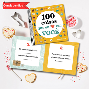 Livro dia dos namorados - 100 Coisas que eu Amo em Você