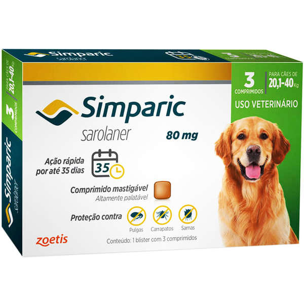 Simparic para Cães - Antipulgas